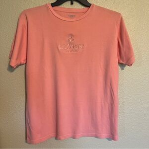 Luxor Las Vegas Women’s XL Peach Souvenir Short Sleeve Tee
